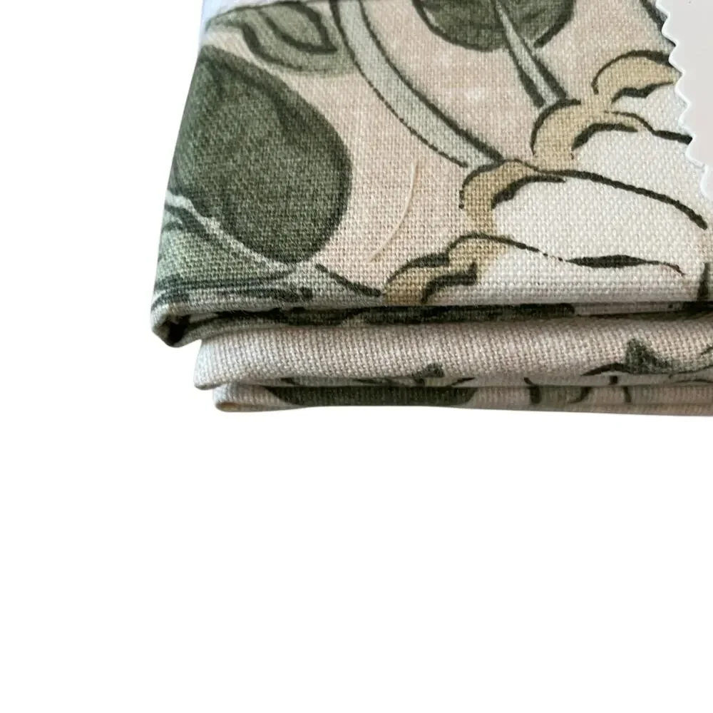 LOVEKIN Tavi Bloom Napkins 18x18 Green Spring Floral 100% Cotton NEW